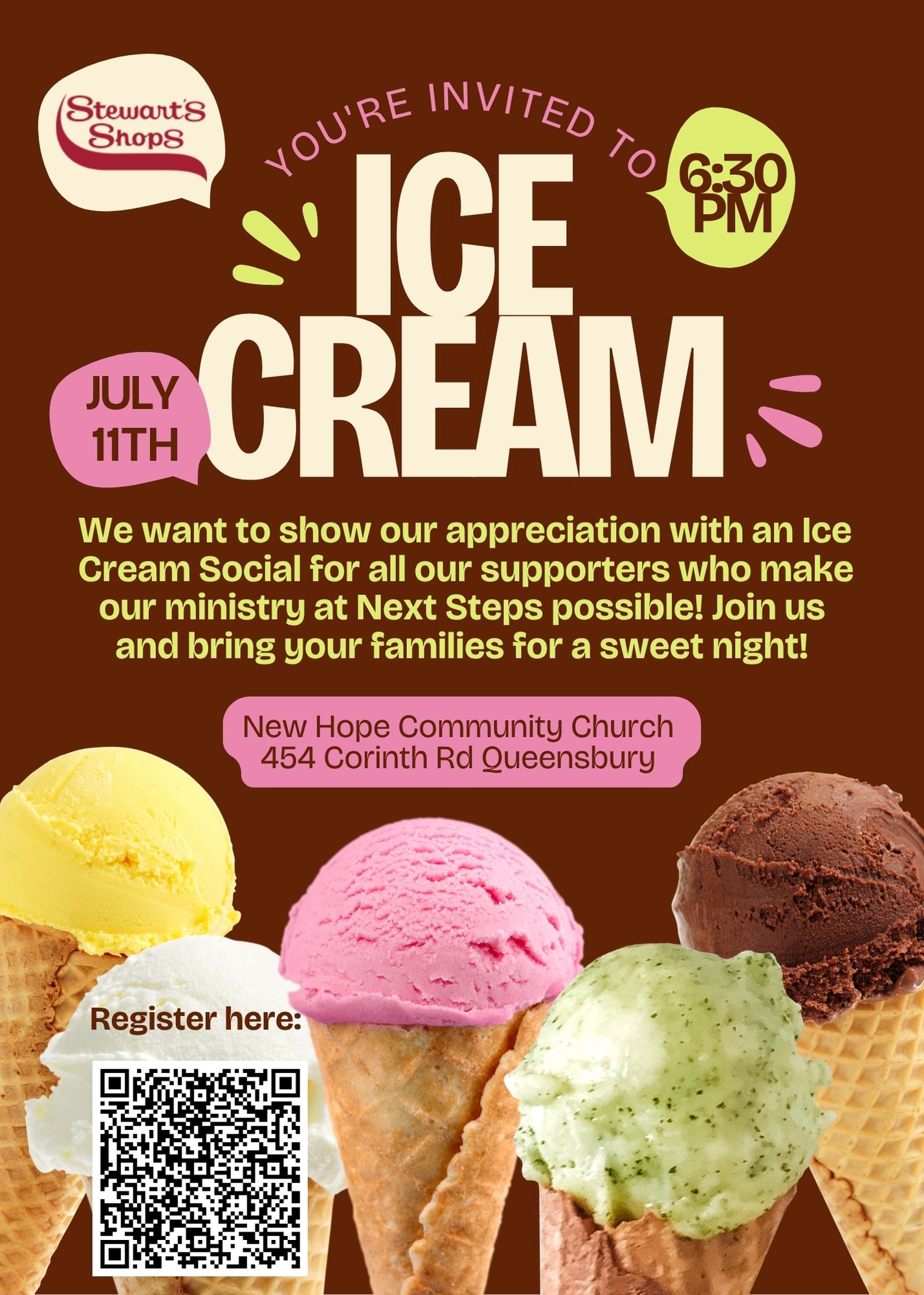 Supporters Appreciation Ice Cream Social 